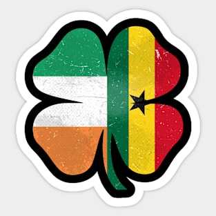 Ghanaian Irish Shamrock Ghana Ireland St. Patrick's Day Sticker